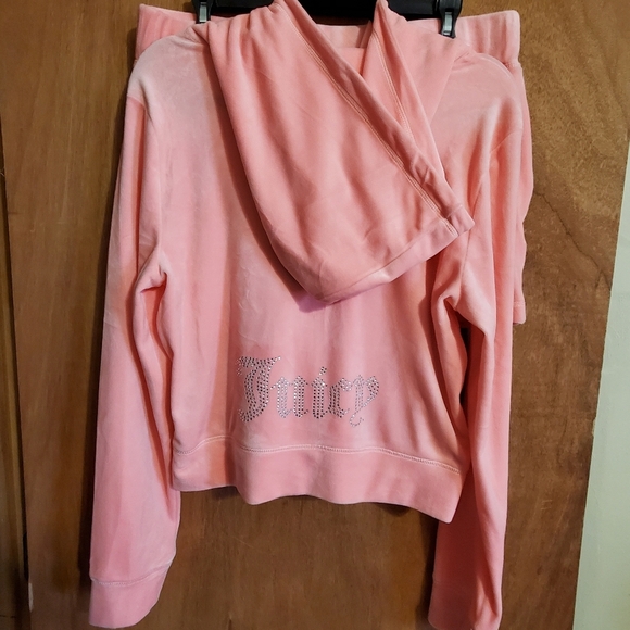 Juicy Couture. Flamingo 2 Piece Nwt Tracksuit Lounge. Shorts Hoodie. Y2K - Picture 10 of 11